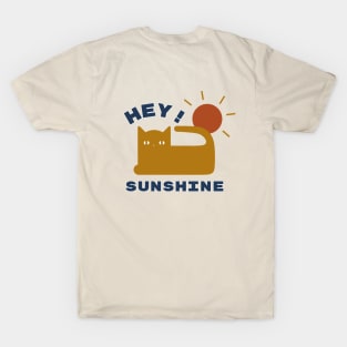 Hey Sunshine - Cat Love - Positive Vibes T-Shirt